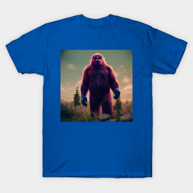 Dope Sasquatch in Nature T-Shirt by Grassroots Green